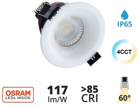 Faro LED da Incasso 8W Foro Ø75mm Bianco, IP65, CCT Bianco Variabile Colore Bianco Variabile CCT