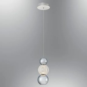 Lampadario LED a sospensione su cavo CREMONA LED/5W/230V 3000K cromo opaco