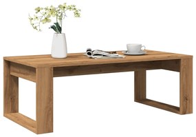 Tavolino Salotto Rovere Artigianale 102x50x35 Cm İn Truciolato /