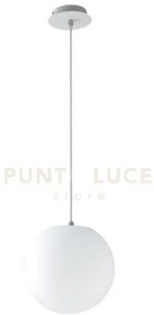 Sospensione da giardino geco sfera bianca 1 luce attacco e27 ip44 4...