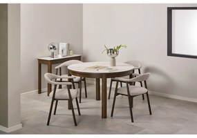 Tavolo da pranzo rotondo con piano in ceramica allungabile ø 120 cm Southampton – Actona