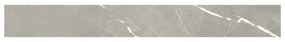 Piastrella battiscopa Ceppo in ceramica grigio L 60 x H 8 cm