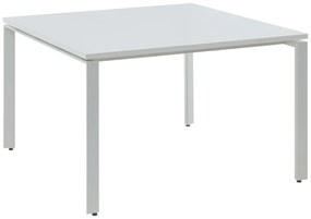 Tavolo da riunione quadrato 4 persone L120 cm Bianco - DOWNTOWN