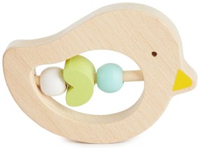 Bieco - Anello per la dentizione - uccellino con perline verde blu