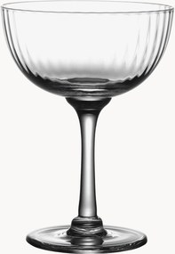 Set di 4 coppe da champagne in cristallo soffiato Ripple