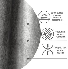 Letto matrimoniale imbottito grigio con contenitore 200x200 cm Musca - Maison de Rêve