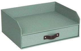 Organizer verde in cartone per cassetti/per documenti Walter Canvas Paper Laminate – Bigso