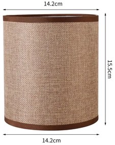 Brilagi - Paralume universale NUBILA E27 15,5x14 cm marrone