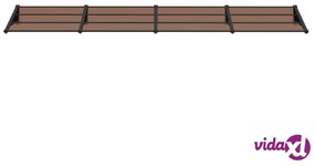 vidaXL Tettoia per Porta Nera 396x90 cm in Policarbonato