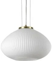 Lampada a sospensione ottone D 350 x H min 480 - max 2230 mm