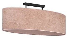 Duolla - Lampadario a plafone OVAL 2xE27/15W/230V rosa