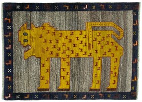 Gabbeh Tappeto persiano 140x100 Nero (Iran) Annodato A Mano