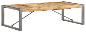 Tavolino da salotto 140x70x40 cm in legno di mango grezzo