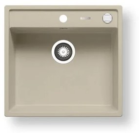 Pyramis 70007801 - Lavello cucina CAMEA 50x53 cm granito/beige
