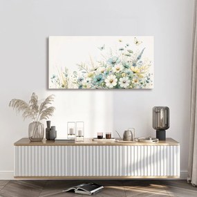 Quadro su tela – Fiori selvatici in tonalità pastello