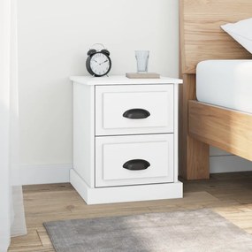 Comodino Bianco 39x39x47,5 Cm İn Legno Multistrato /