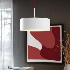 Eglo - Lampadario LED a cavo TUNJA 1xE27/60W/230V bianco