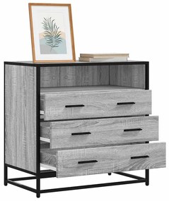Cassettiera Grigio Sonoma 70x41x70 Cm İn Legno Multistrato /