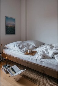 Letto matrimoniale marrone in pino massiccio con rete inclusa 180x200 cm Core – Karup Design