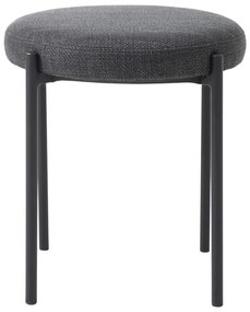 Sgabello grigio scuro in metallo impilabile Pelican – Unique Furniture