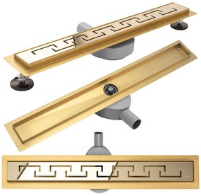 Canalina di scarico Rea Greek PRO MIRROR GOLD 80