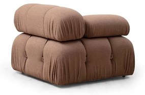 Modulo divano marrone in tessuto bouclé (angolo sinistro) Bubble - Artie