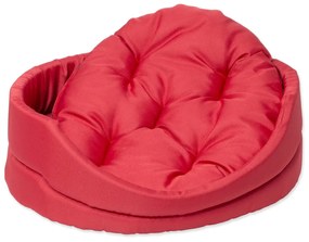 Letto per cani in peluche rosso 46x54 cm Dog Fantasy DeLuxe - Plaček Pet Products