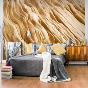 Fotomurale  Wavy sandstone forms  Colore Beige, Dimensioni e Misure 250x193