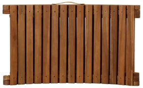 Lettino prendisole con cuscino massello di acacia grigio scuro