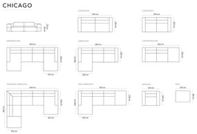 Divano angolare crema Chicago - Cosmopolitan Design