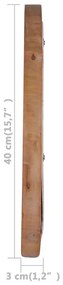 Specchio da Parete 40 cm in Legno di Teak Rotondo