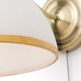 Orion WA 2-1371/1 - Applique OLD LAMP 1xE27/40W/230V bianco/ottone