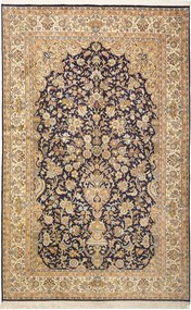 Cashmere Silk Tappeto orientale 190x120 Blu (Indian) Annodato A Mano