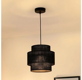 Brilagi - Lampadario a sospensione con filo SPACE YUTE 1xE27/15W/230V diametro 25 cm nero