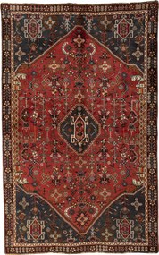 Shiraz Tappeto 160 x 260 Rosso (Iran) Annodato A Mano