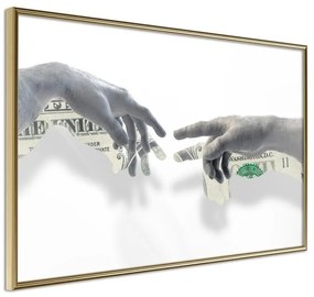 Poster  Touch of Money  Cornice Quadri Cornice d'oro, Larghezza x Altezza Home decor 45x30