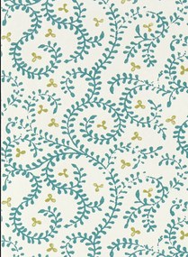 Clarke & Clarke Carta da parati Buta - Teal