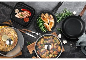 Padella in alluminio con coperchio ø 28 cm Grande - Orion