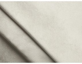 Divano bianco con rivestimento in velluto 212 cm Moana – Makamii