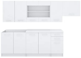 Cucina componibile MARISA 260 cm bianca