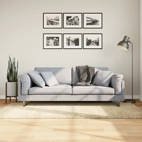 Tappeto Shaggy Pamplona A Pelo Lungo Moderno Oro 100x200 Cm /