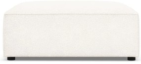 Pouf in tessuto bouclé beige Jodie - Micadoni Home