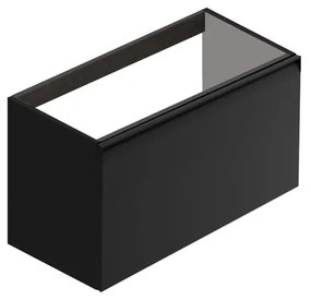 Mobile da bagno sospeso sotto lavabo Fusion L 79.5 x H 40 x P 45.5 cm antracite opaco, 1 cassetto