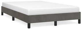 Giroletto Senza Materasso Grigio Scuro 120x190 Cm Velluto /