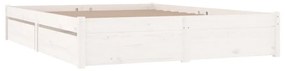 Giroletto con cassetti bianco 150x200 cm king size