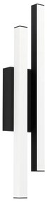 Applique LED moderno da esterno Serricella nero IP44, luce bianco caldo 1100 lumen, EGLO
