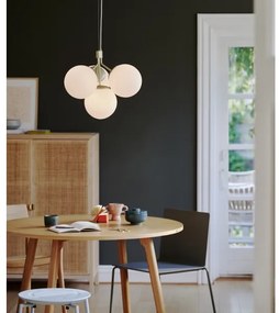 Nordlux - Lampadario a sospensione con filo IVONA 4xE27/28W/230V oro