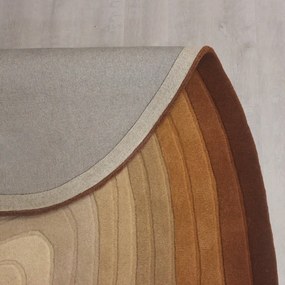 Tappeto in lana color mattone 200x290 cm Puddle Ombre Wool - Flair Rugs