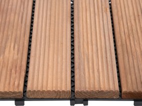 Pavimentazione da Esterno Incastrabile 27 Mattonelle in Legno  Marrone...