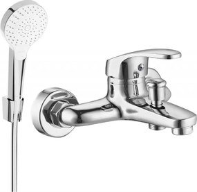 Mexen Erica R72 rubinetto da bagno con set doccia, cromo - 74643R72-00